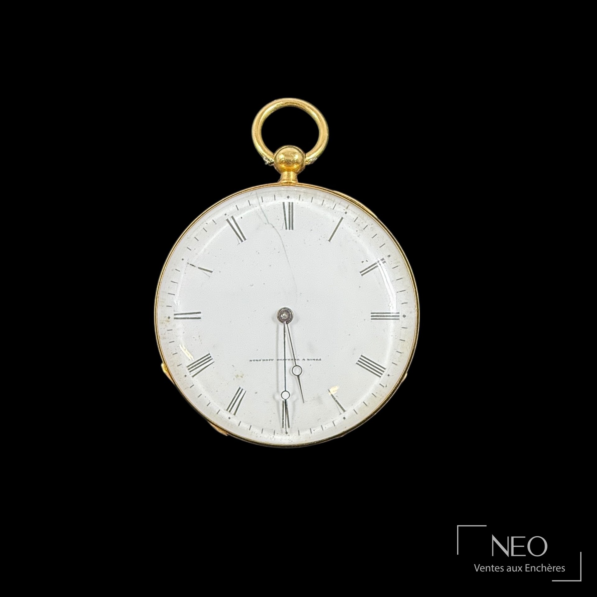 Montre à gousset Nordhoff Defferre en or jaune