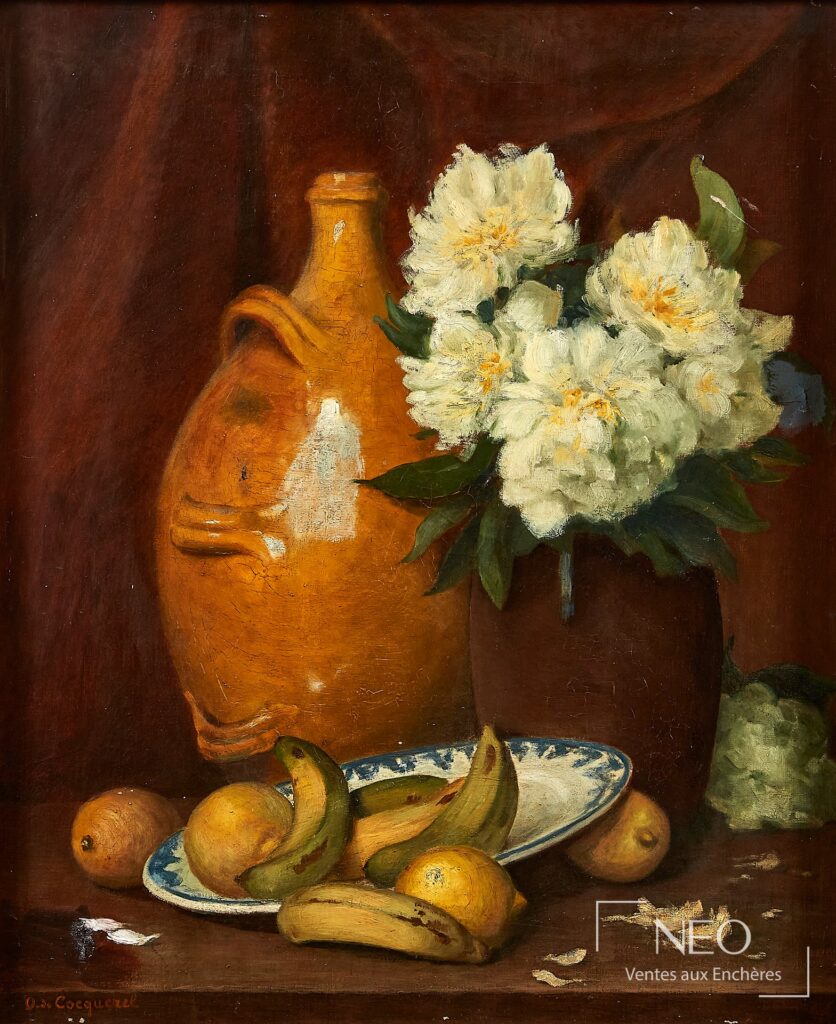 Nature morte à la cruche et aux fleurs