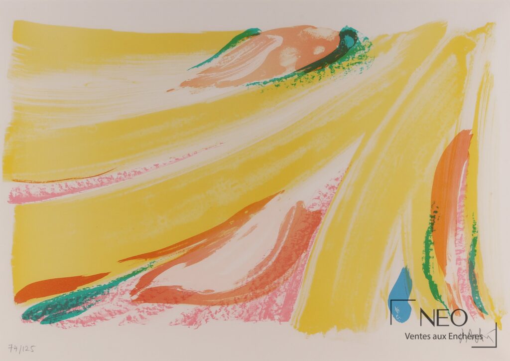 Lot 256 - Olivier DEBRÉ Composition Lithographie
