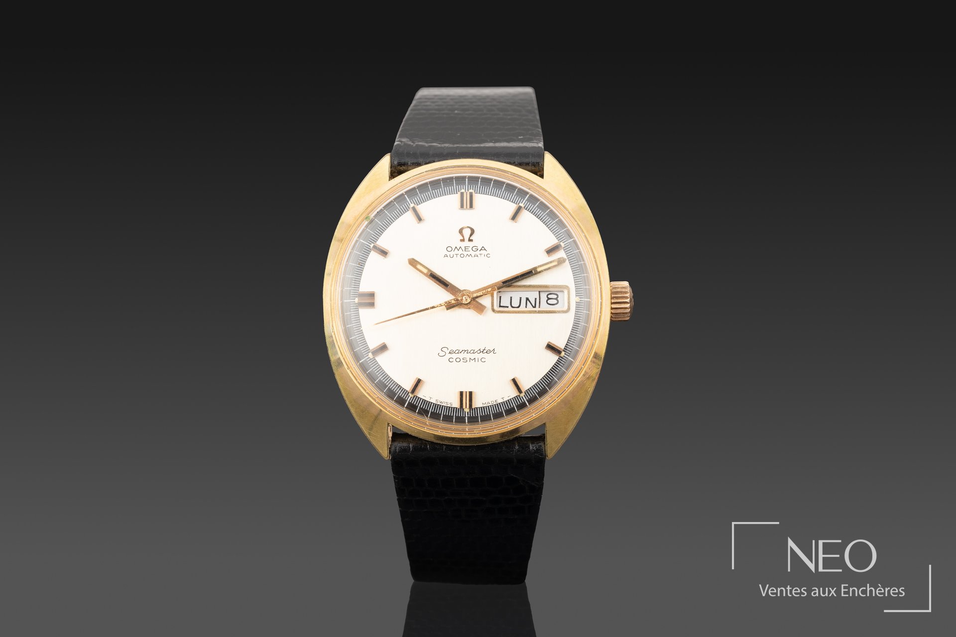 Montre Omega Cosmic en plaqué or