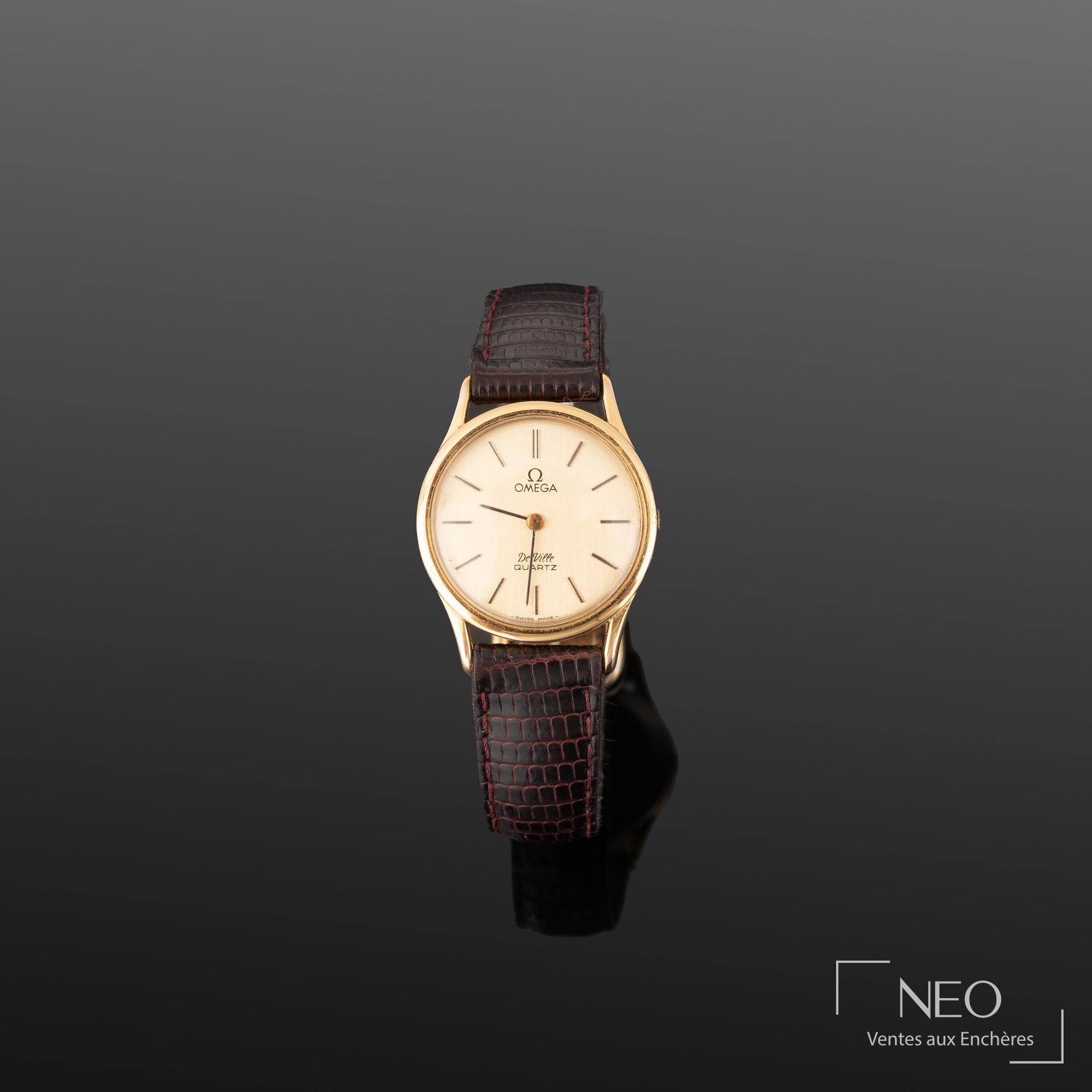 Omega De Ville montre bracelet ronde vers 1990