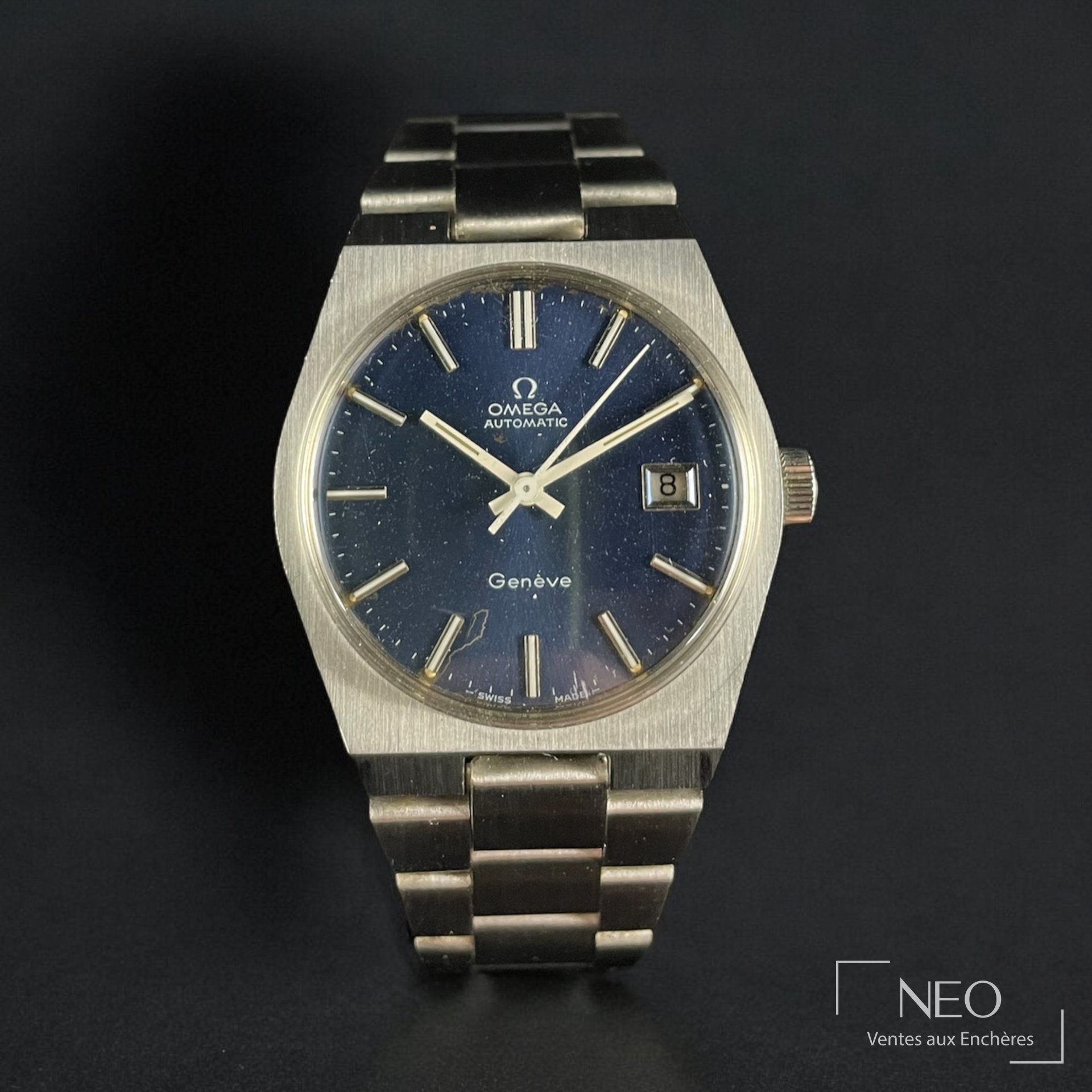 Montre Omega Genève automatique en acier