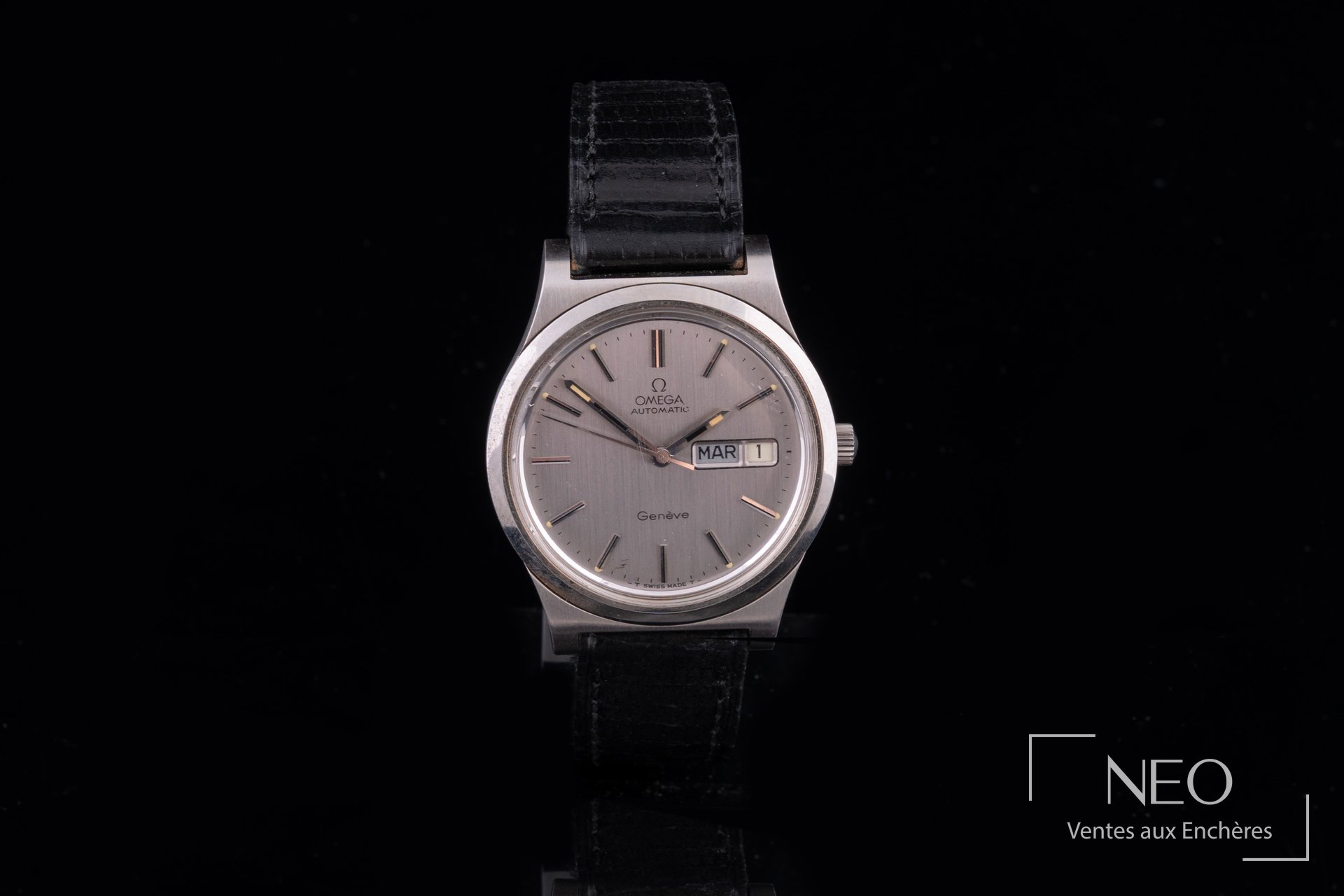 Omega Genève montre de ville en acier, calibre 1020