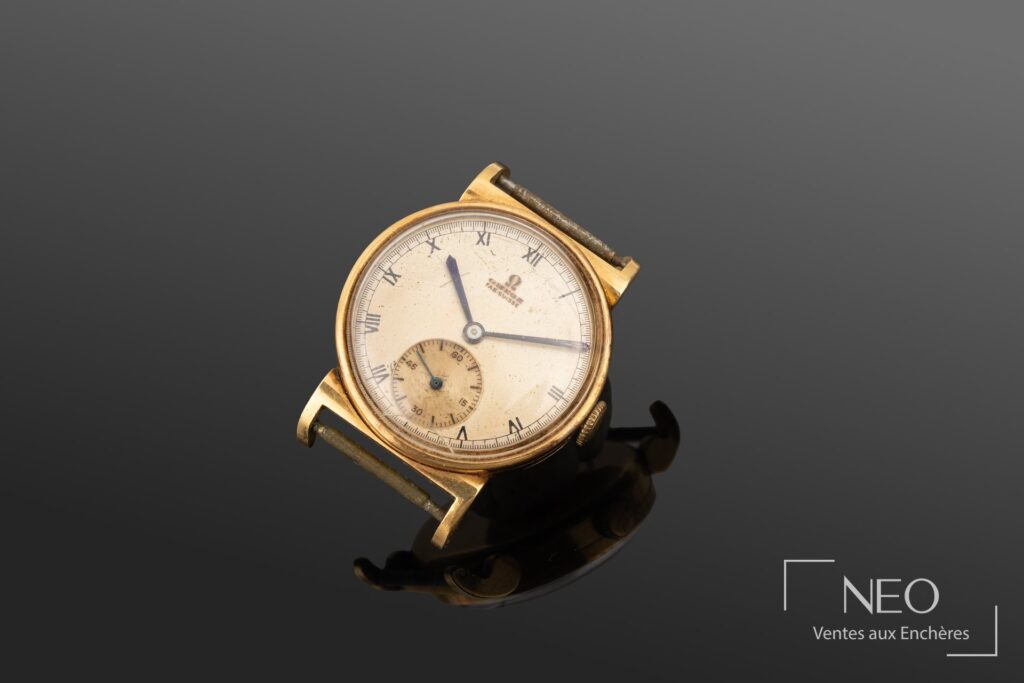 Montre Omega ronde en or jaune