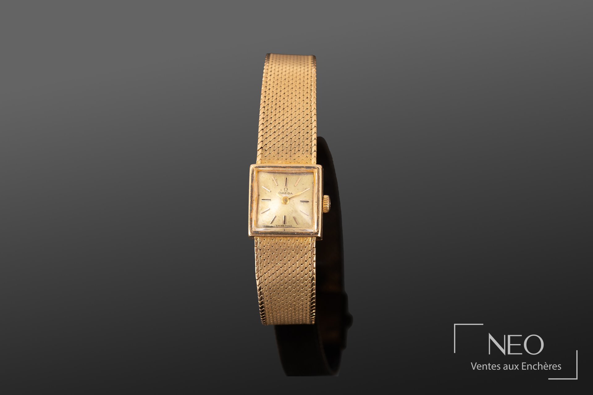 Montre bracelet Omega en or jaune