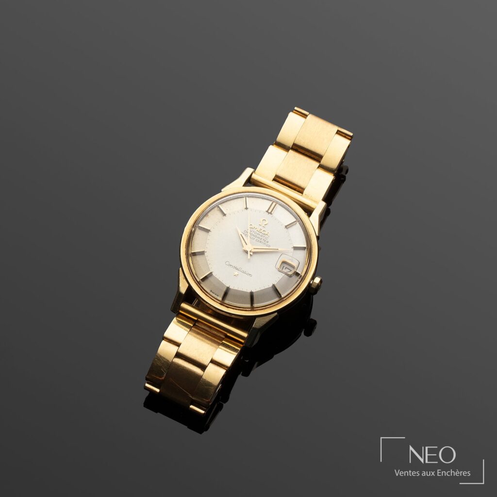 Montre Omega Constellations en or jaune
