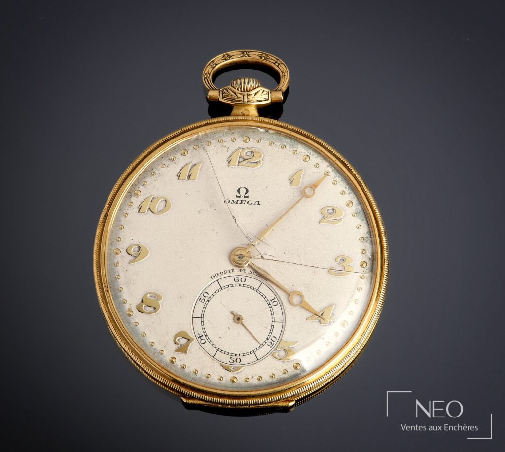Montre de poche OMEGA en or jaune