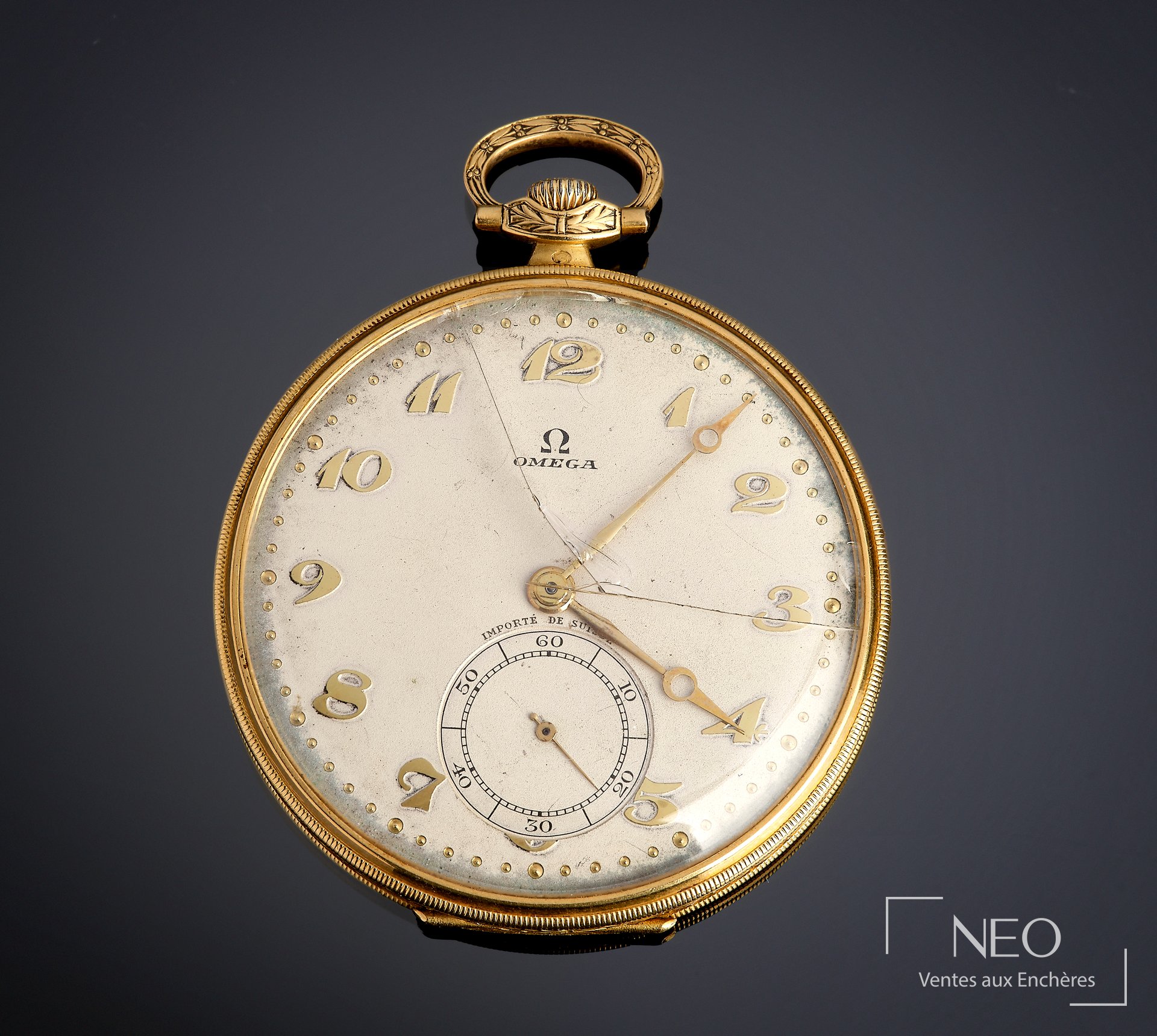 Montre de poche OMEGA en or jaune