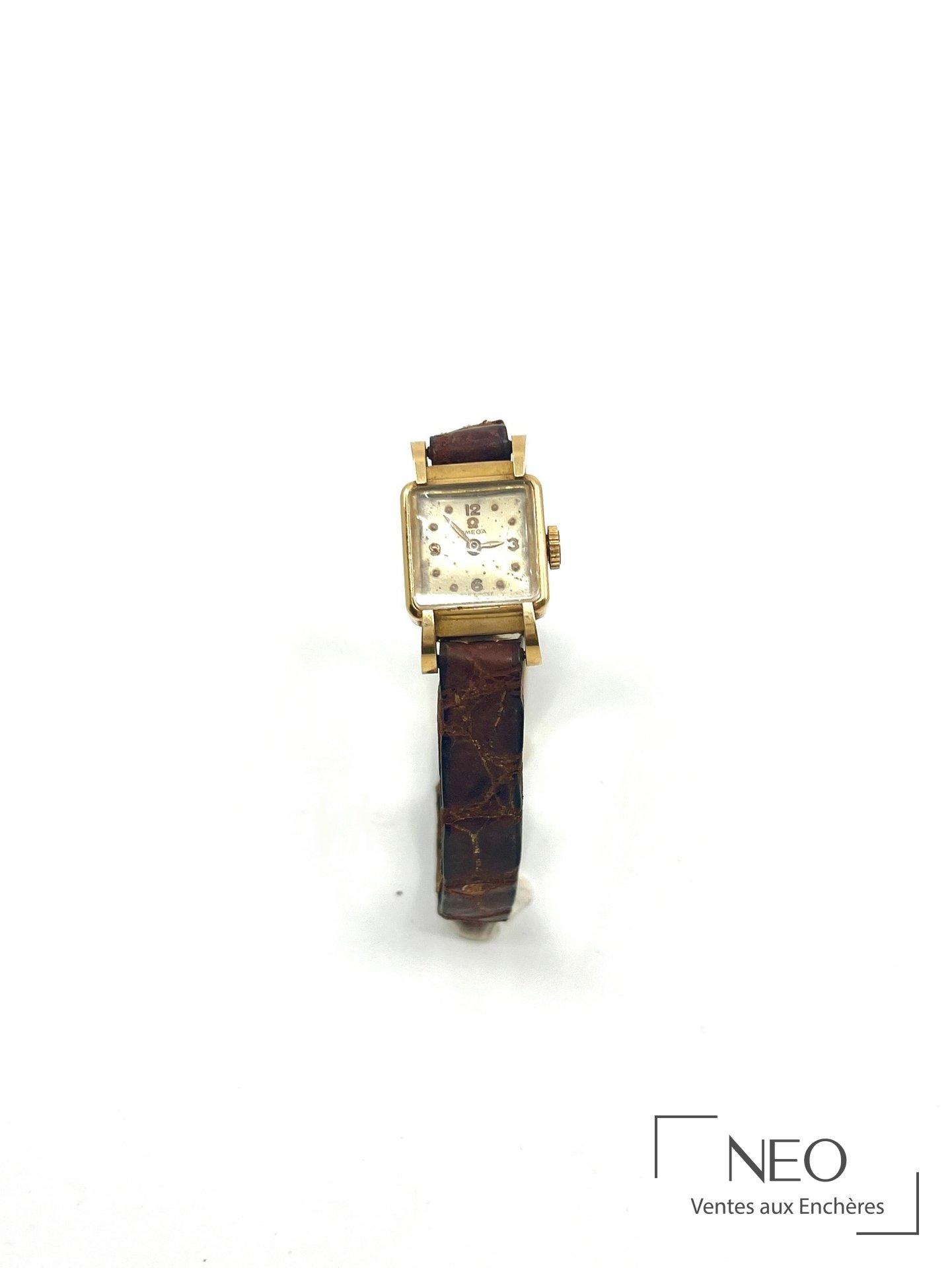 OMEGA montre de ville en or jaune 18 carats à mouvement mécanique