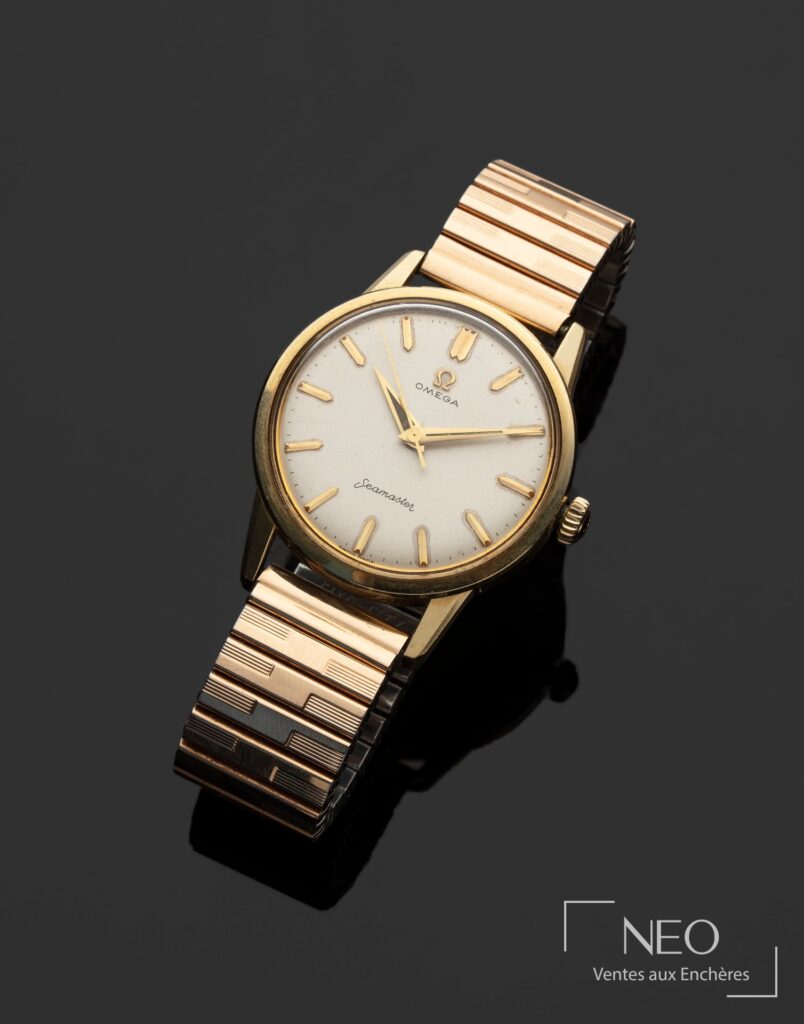 Montre Omega Seamaster en plaqué or