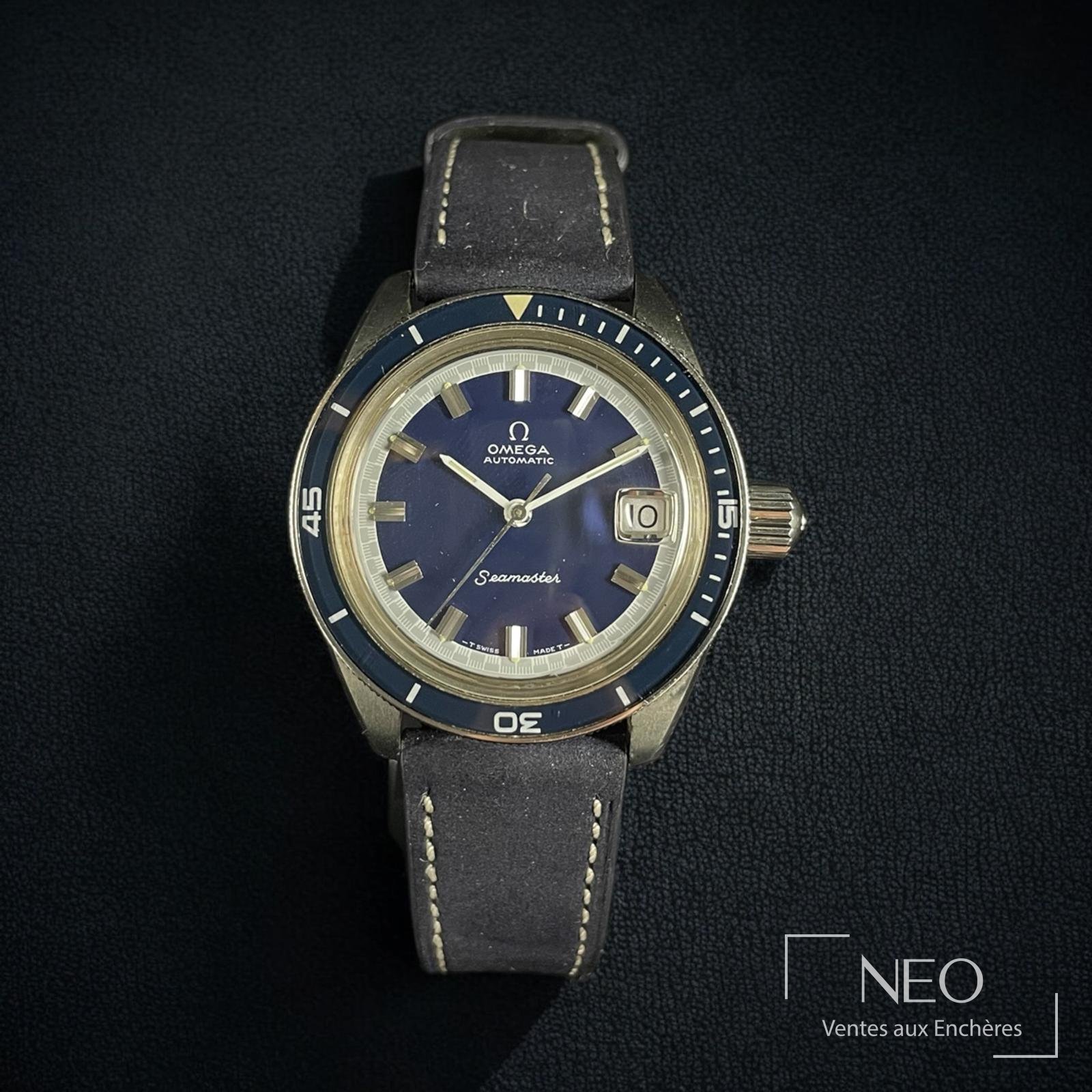 Omega Seamaster Big Crown montre de sport en acier, vers 1970