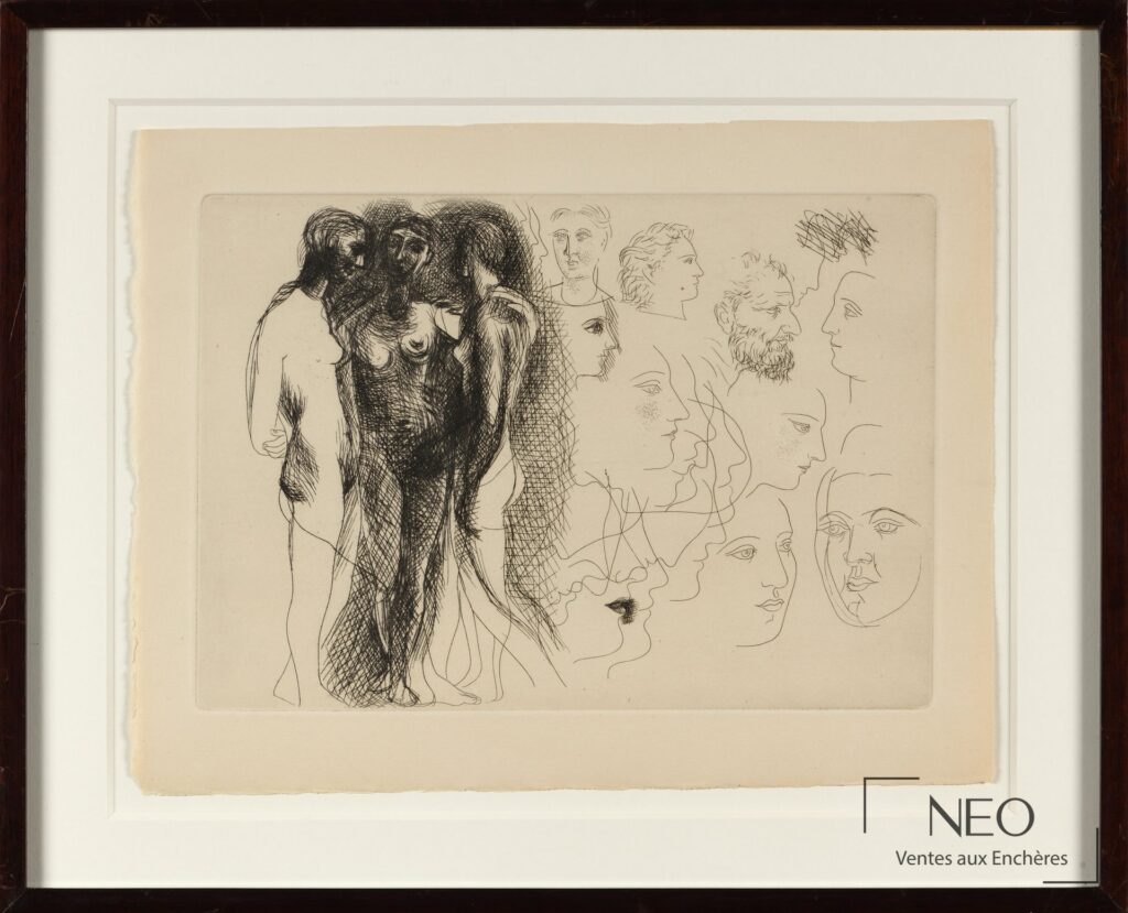 Eau-forte de Pablo Picasso encadrée