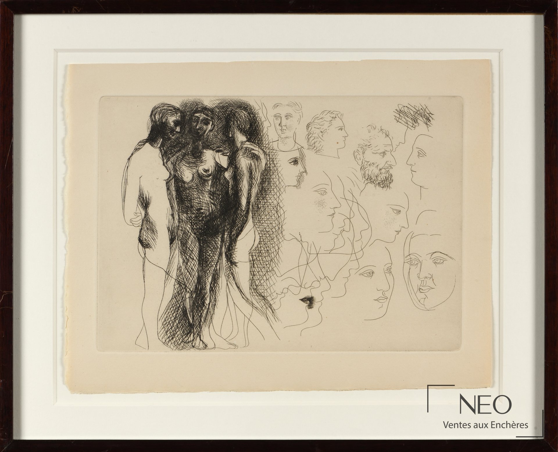 Eau-forte de Pablo Picasso encadrée