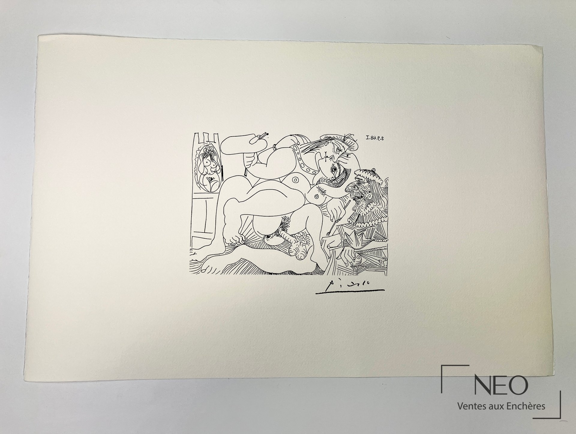 Lithographie de Pablo Picasso sur papier