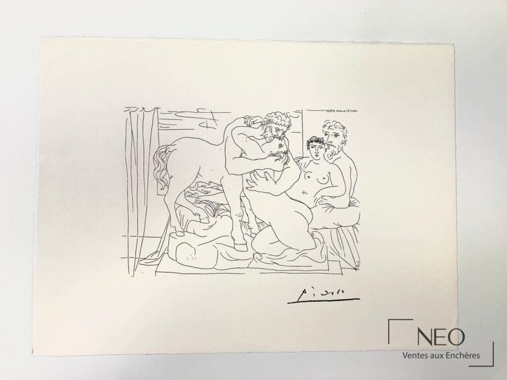 Lithographie de Pablo Picasso sur papier