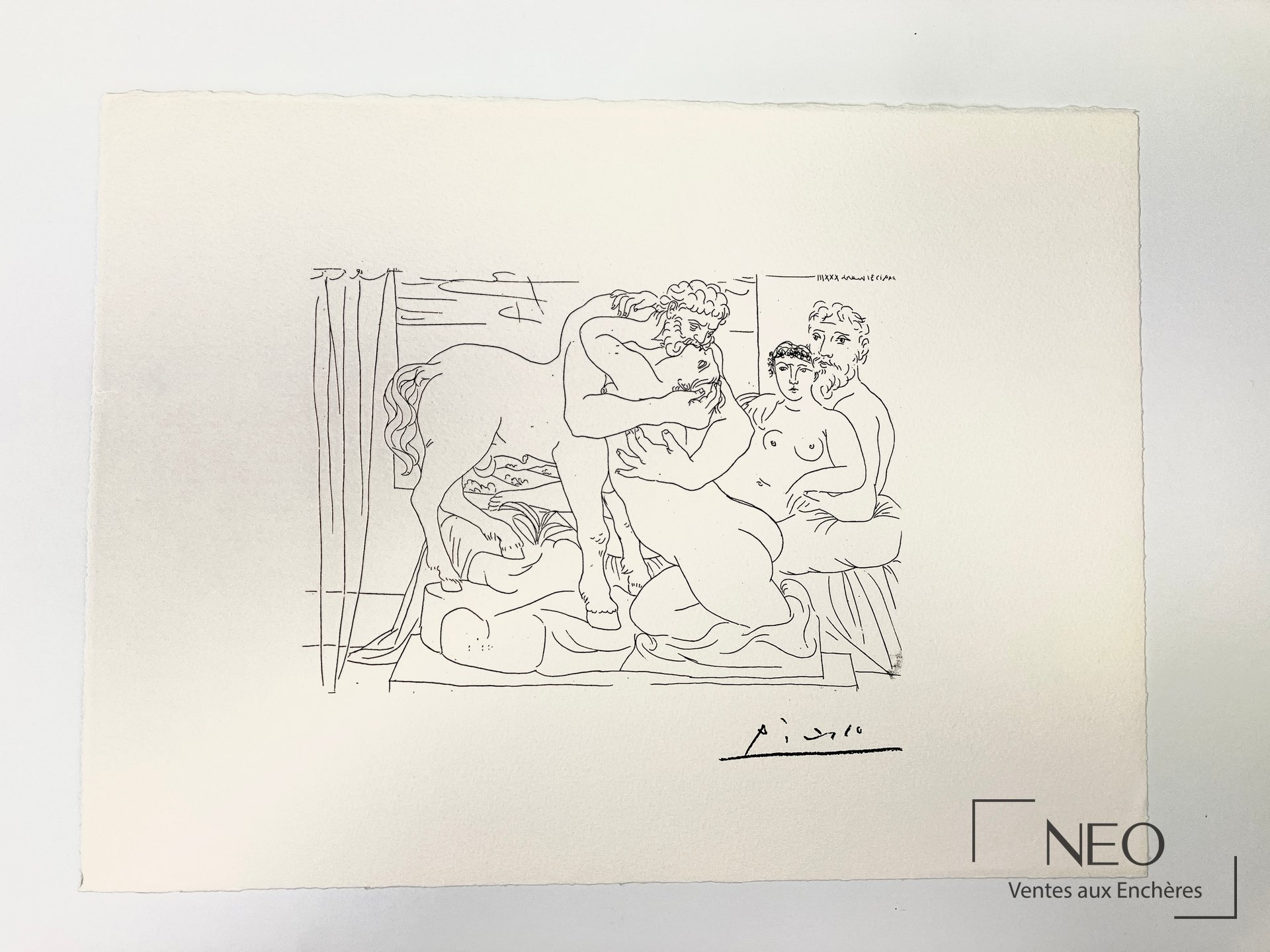 Lithographie de Pablo Picasso sur papier
