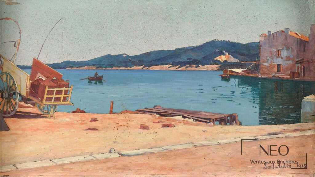 Vue d'ensemble du tableau Port de Provence de Paul Aubin