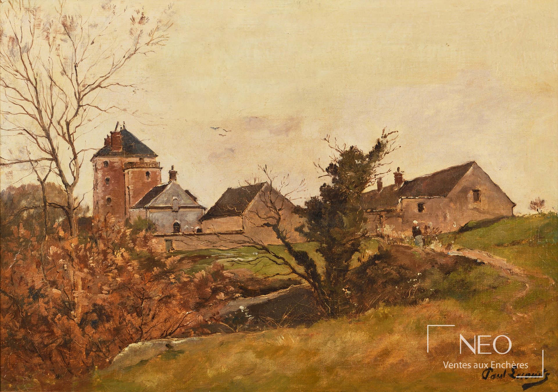 Paysage automnal de Paul Lecomte