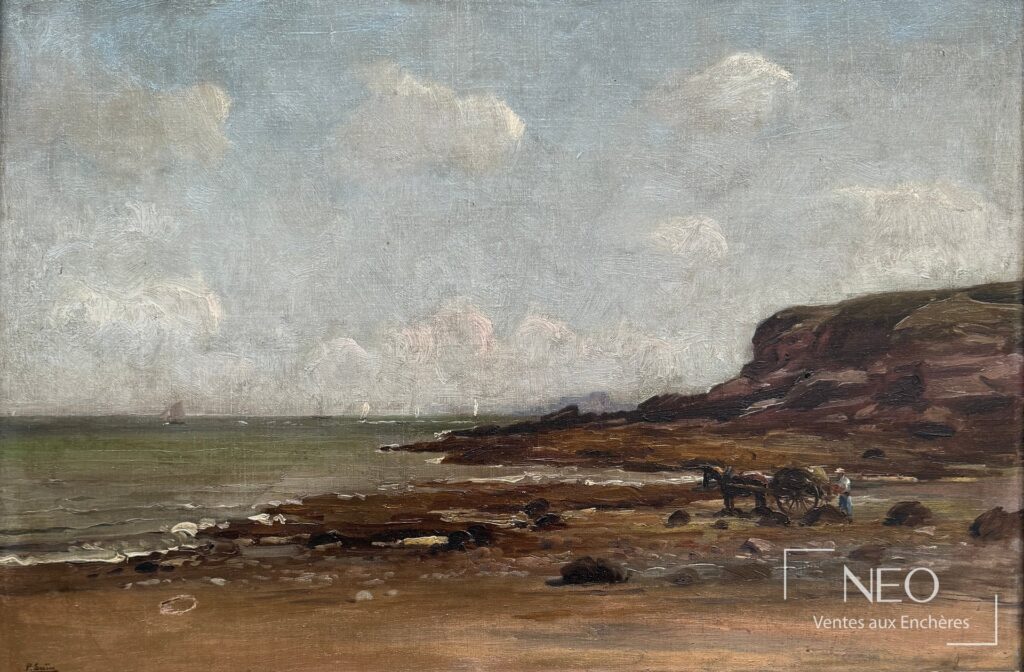 Paysage marin de Paul Saïn avec grève