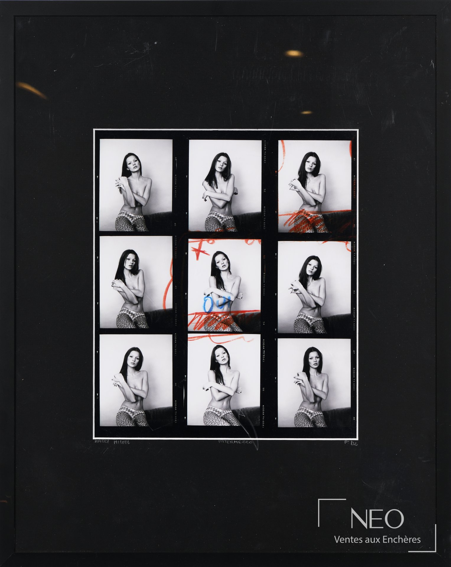 Ensemble de photographies en noir et blanc