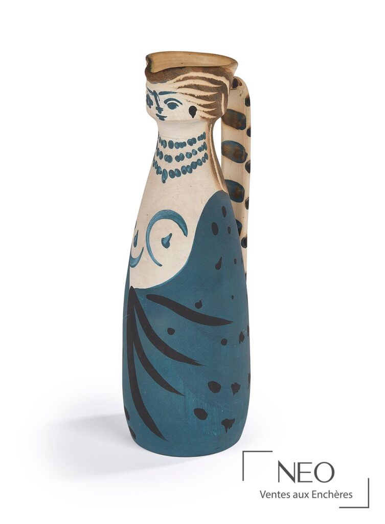 Pichet Femme de Pablo Picasso et Atelier Madoura en terre de faïence