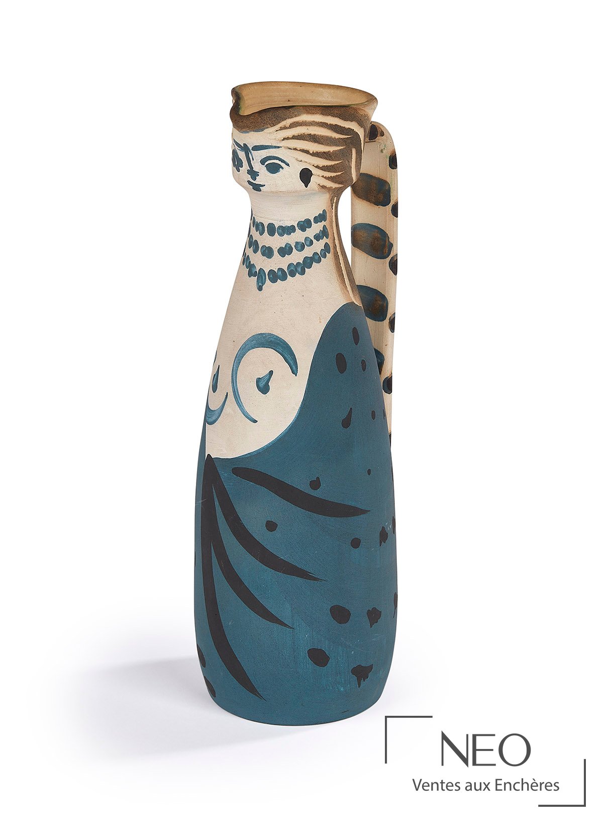Pichet Femme de Pablo Picasso et Atelier Madoura en terre de faïence