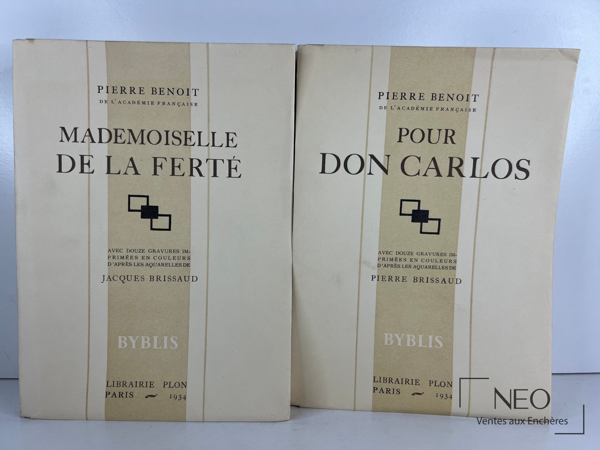 Les couvertures des deux livres Pierre Benoit