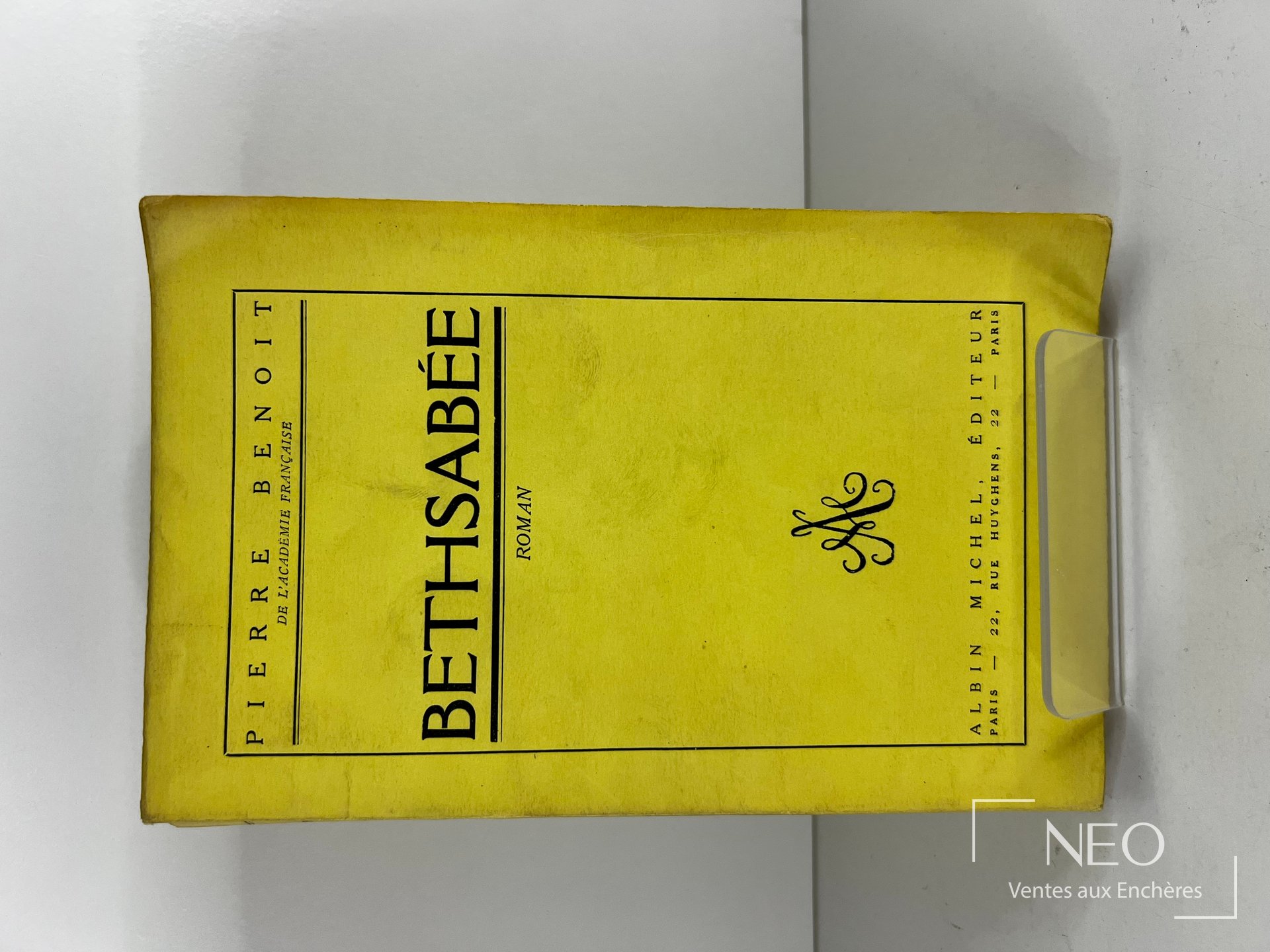 Couverture jaune de Bethsabée de Pierre Benoit
