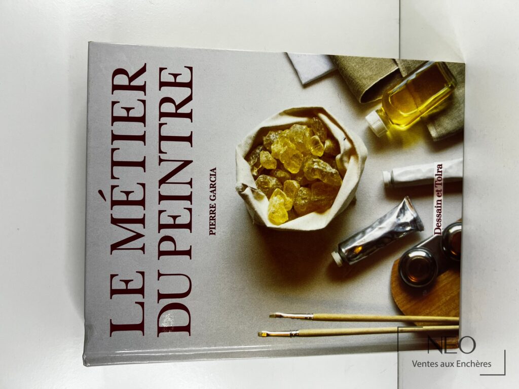 Couverture du livre Le Metier De Peintre de Pierre Garcia avec illustration d'ustensiles de peinture
