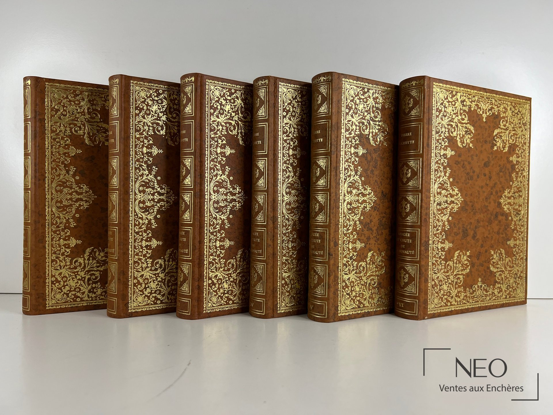 Six volumes reliés de Pierre Gaxotte