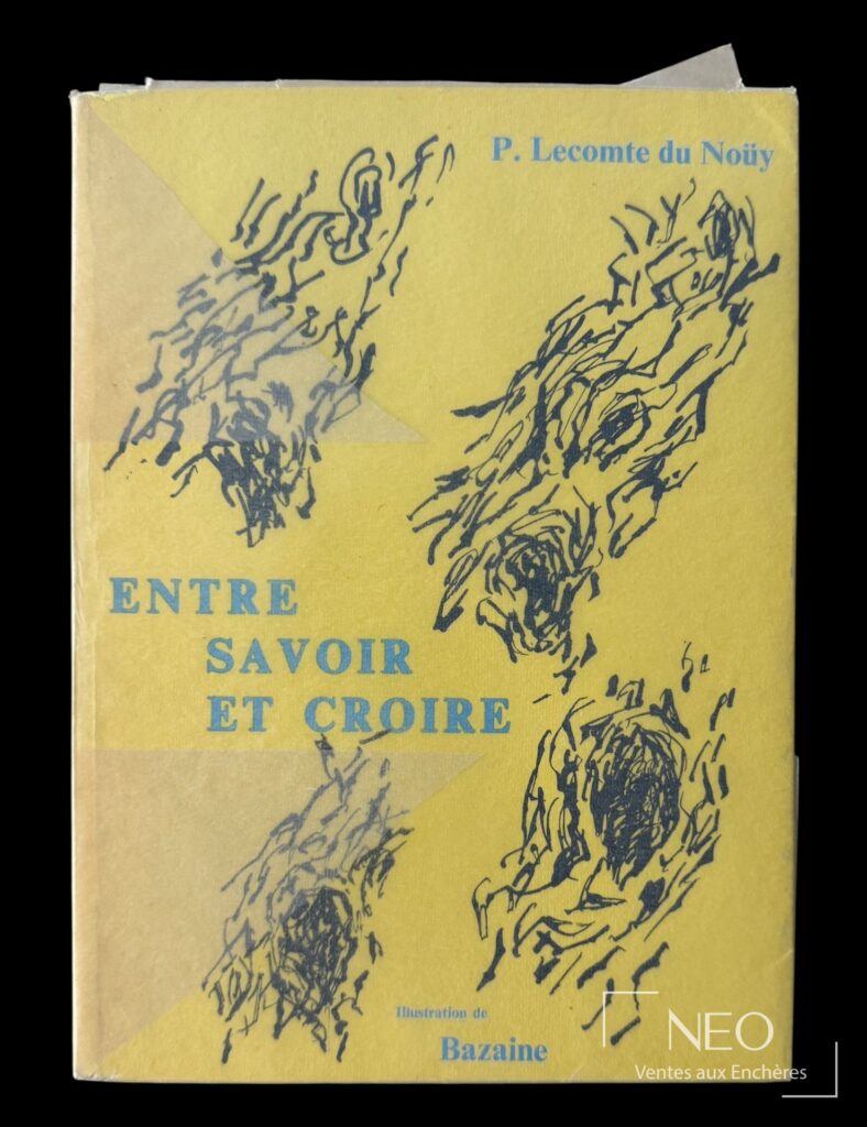 Couverture jaune du livre Entre savoir et croire de P. Lecomte du Noüy