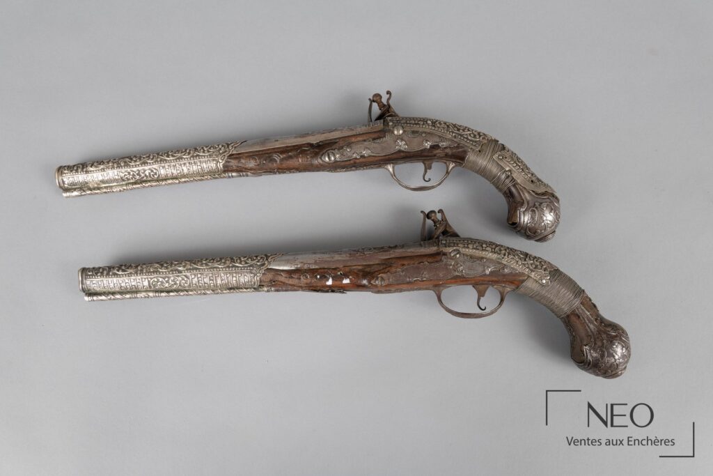Paire de pistolets à silex pour les Balkans