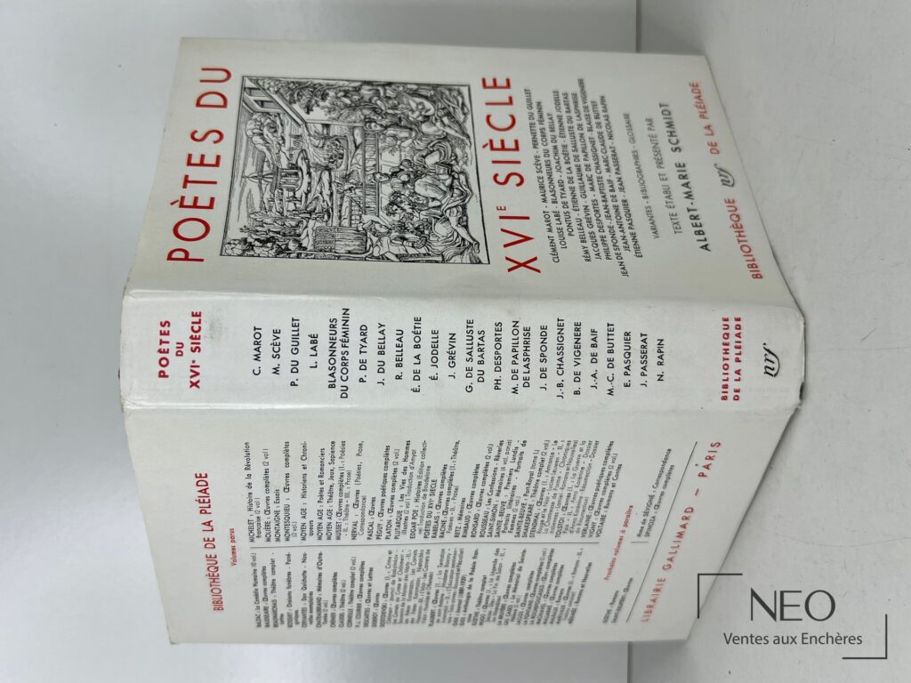 Couverture du volume Poètes du XVIe siècle de la collection La Pléiade