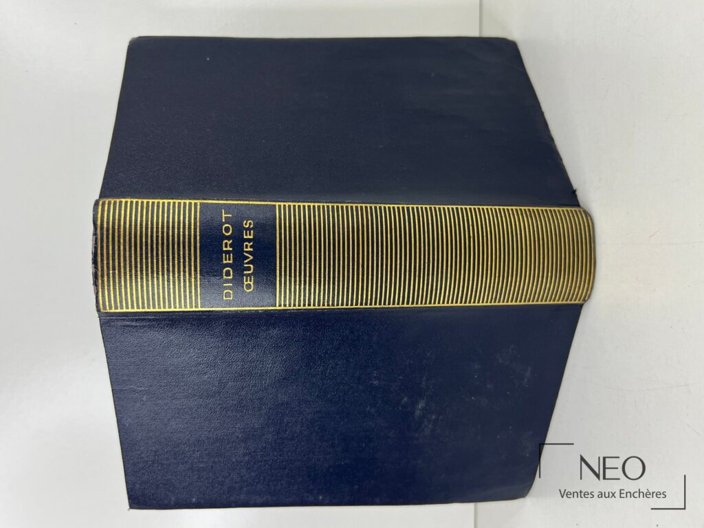 Couverture bleue de Diderot