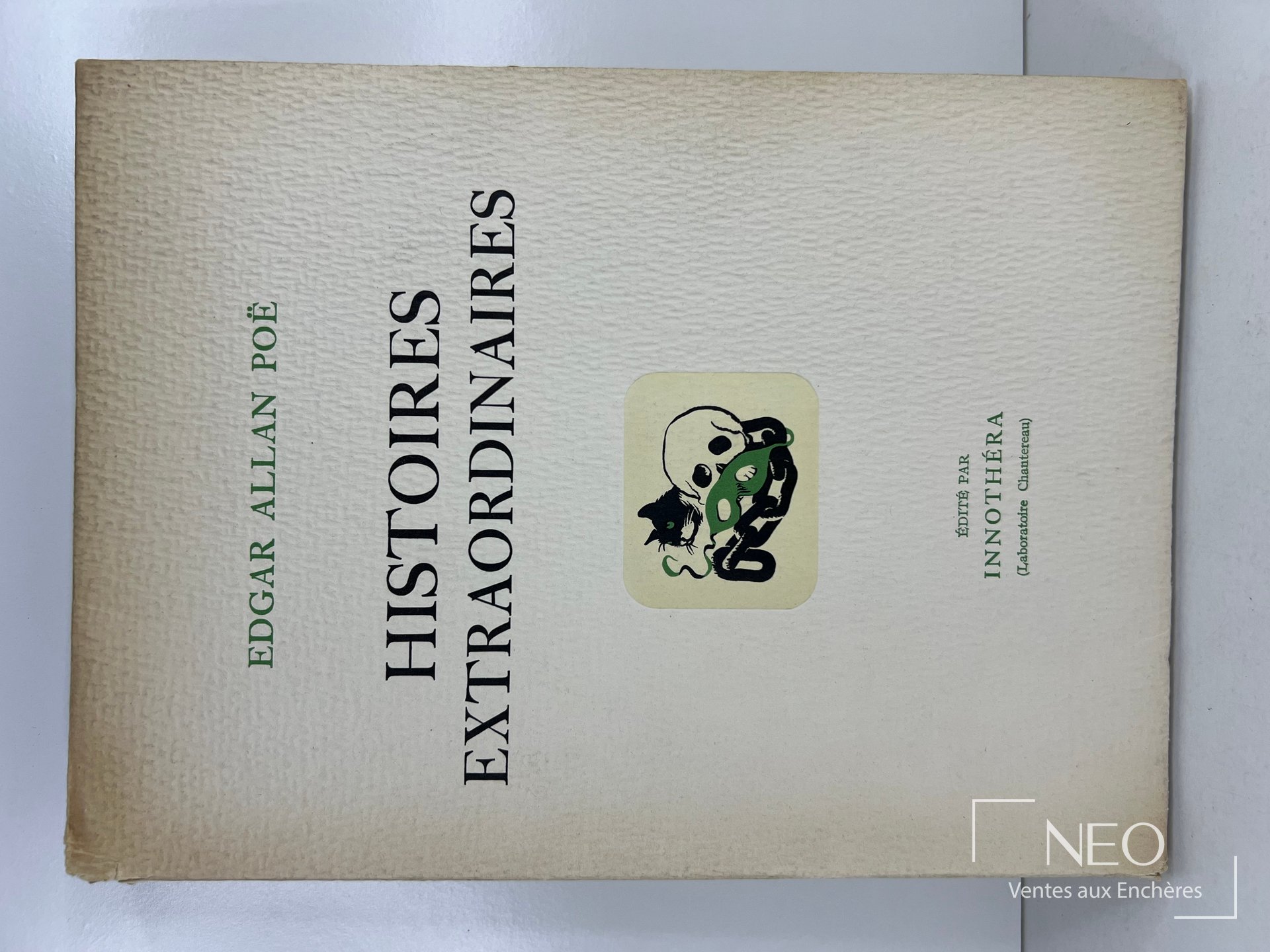 Couverture de Histoires extraordinaires d’Edgar Allan Poe édité chez Innothéra