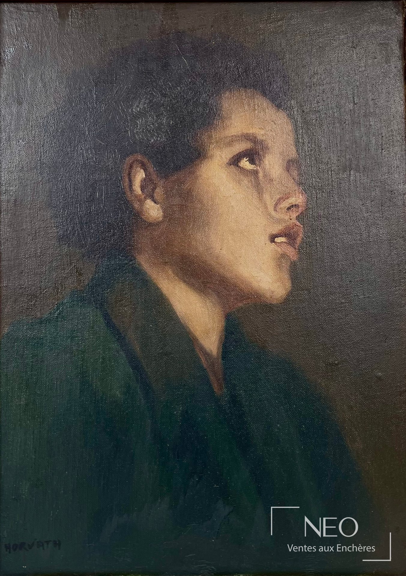 Portrait d'un enfant de profil gauche