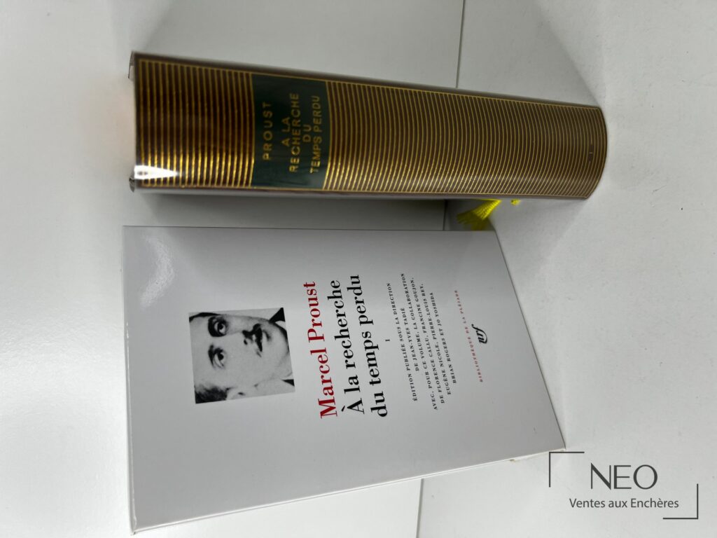 Couverture et dos du tome 1 de La Recherche du temps perdu de Marcel Proust
