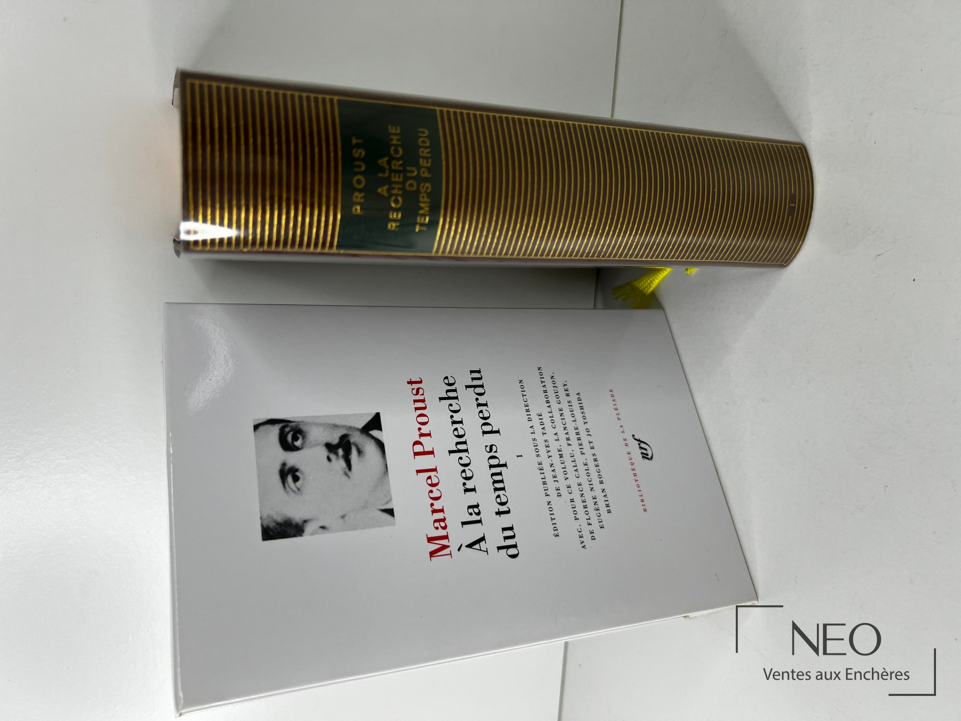 Couverture et dos du tome 1 de La Recherche du temps perdu de Marcel Proust