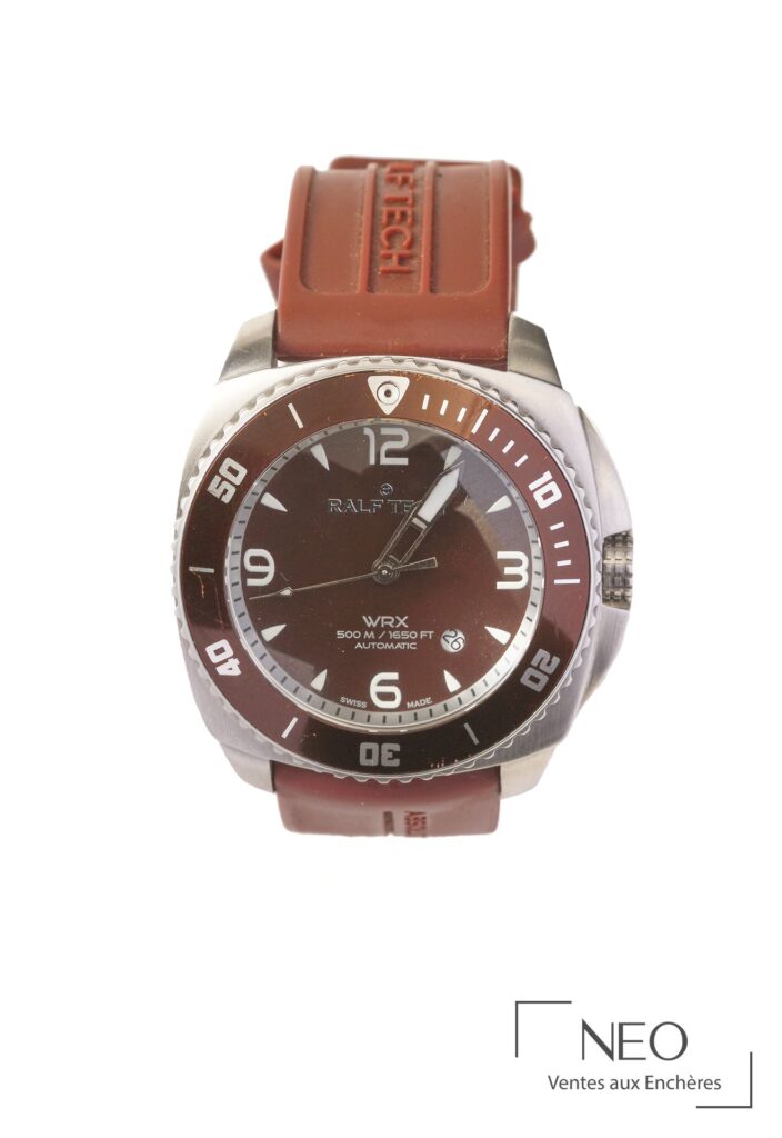 Montre Ralph Tech WRX à cadran marron et bracelet marron vue de face