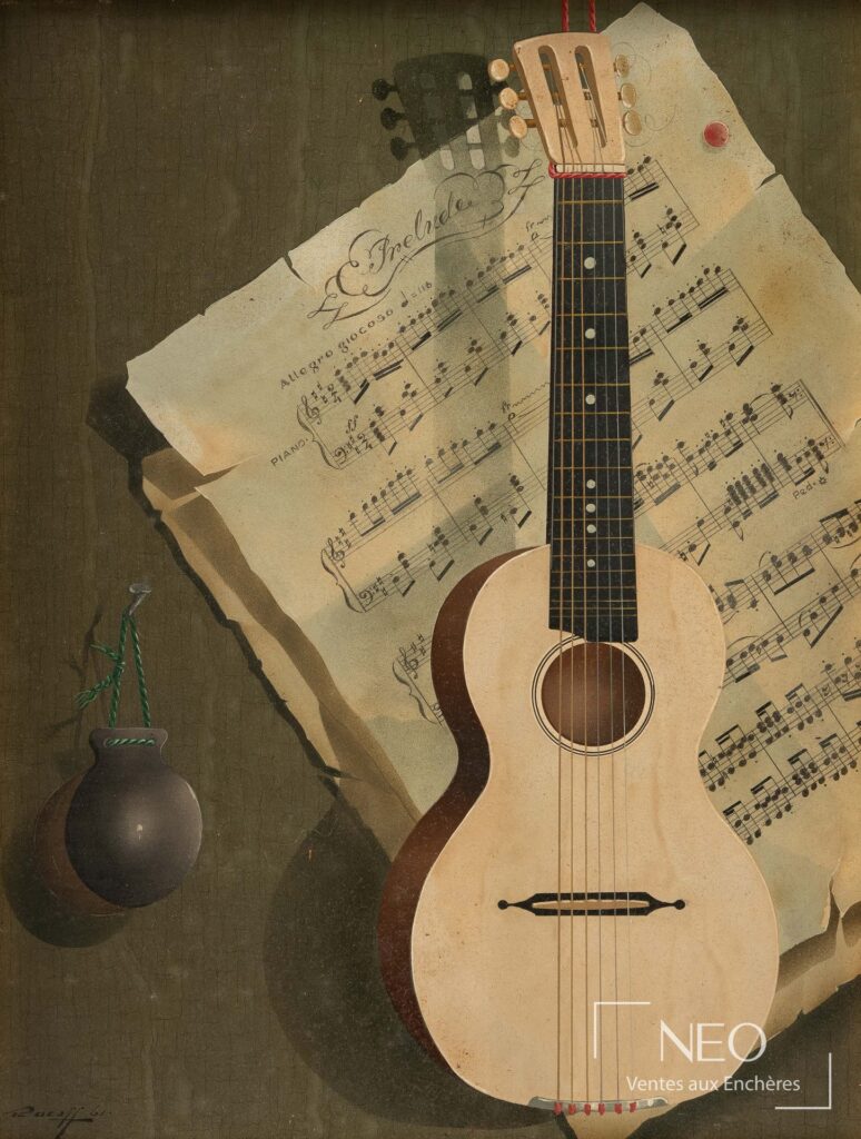 Nature morte avec guitare