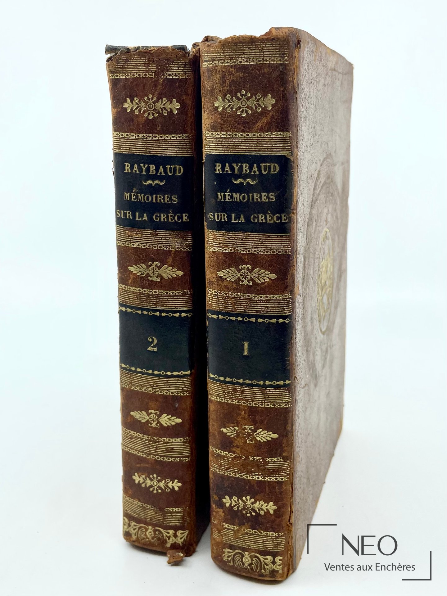 Raybaud, Mémoires sur la Grèce, 2 volumes, 1824-1825