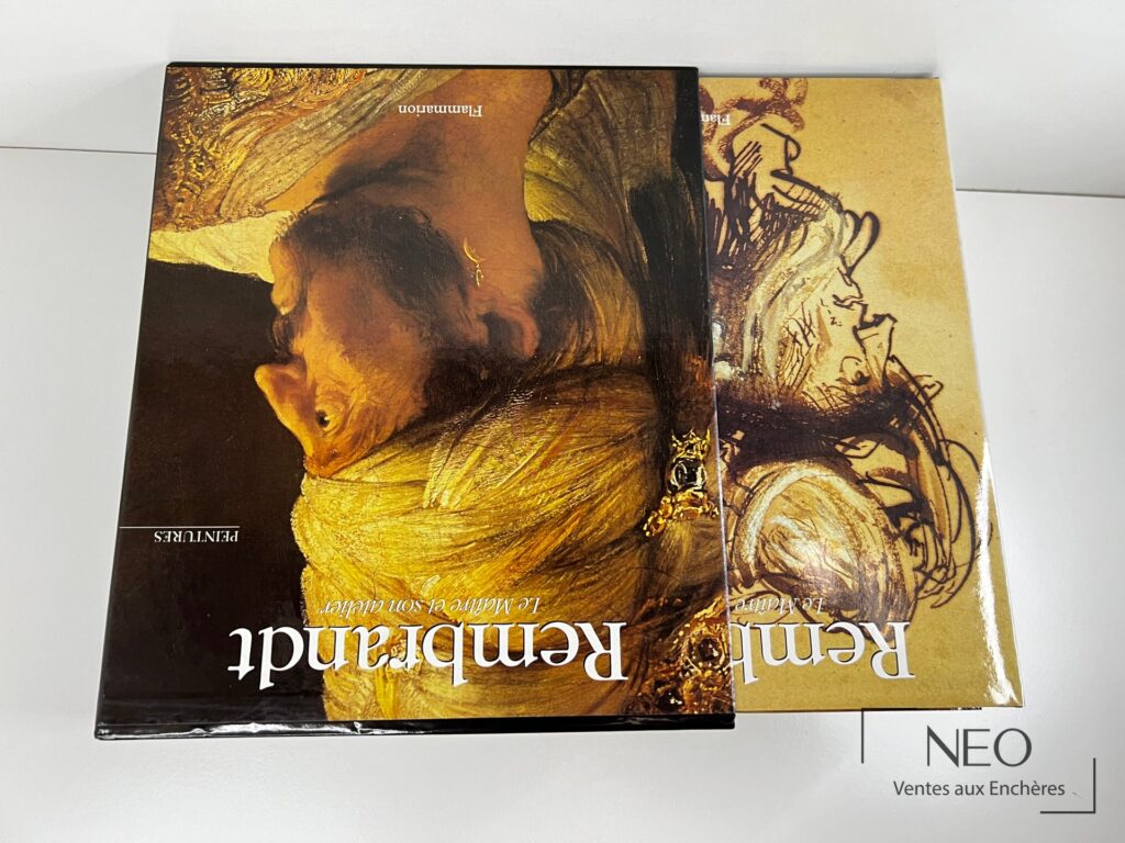 Coffret illustré de deux volumes consacré à Rembrandt