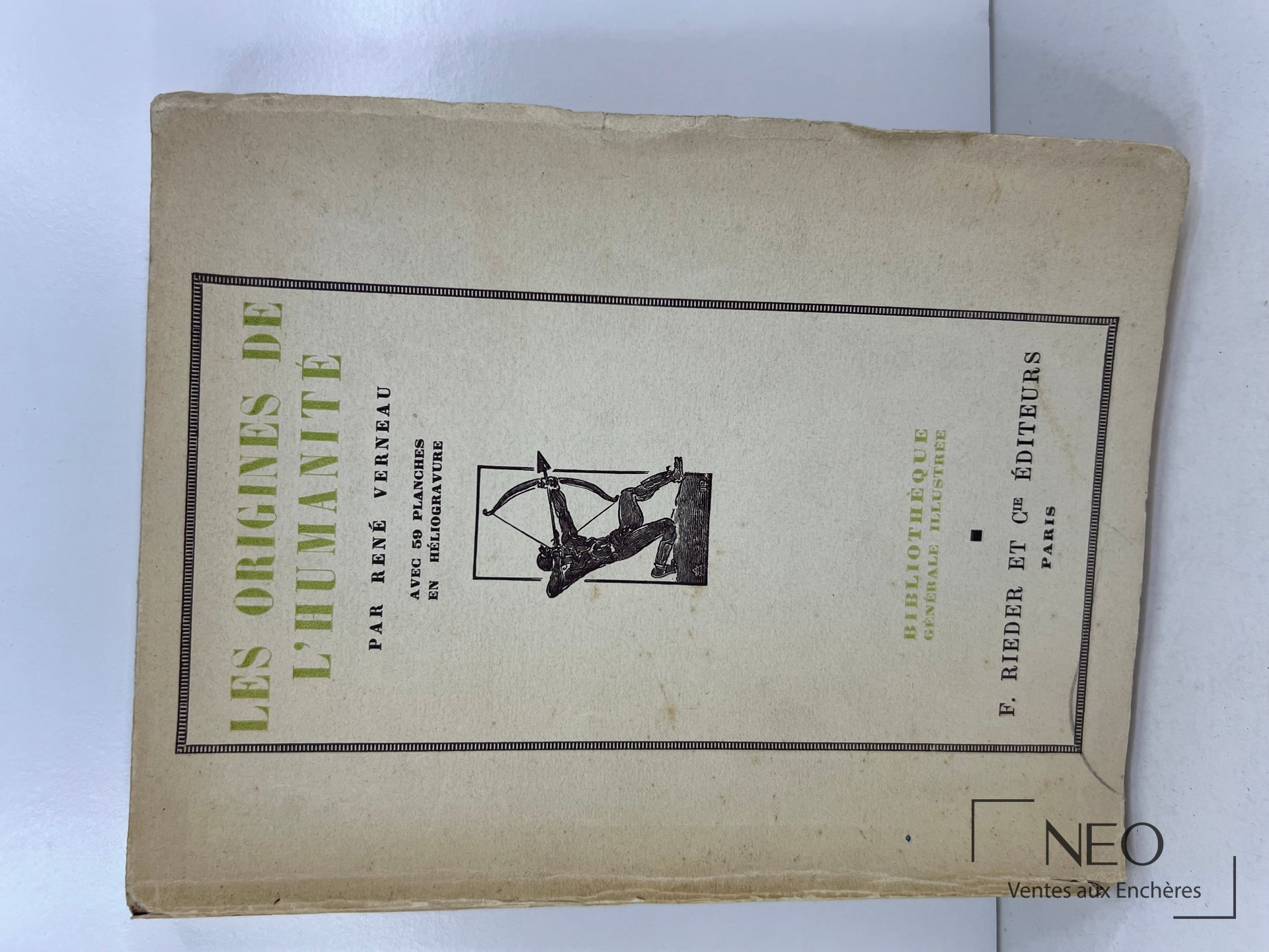 Couverture de Les origines de l’humanité par René Verneau