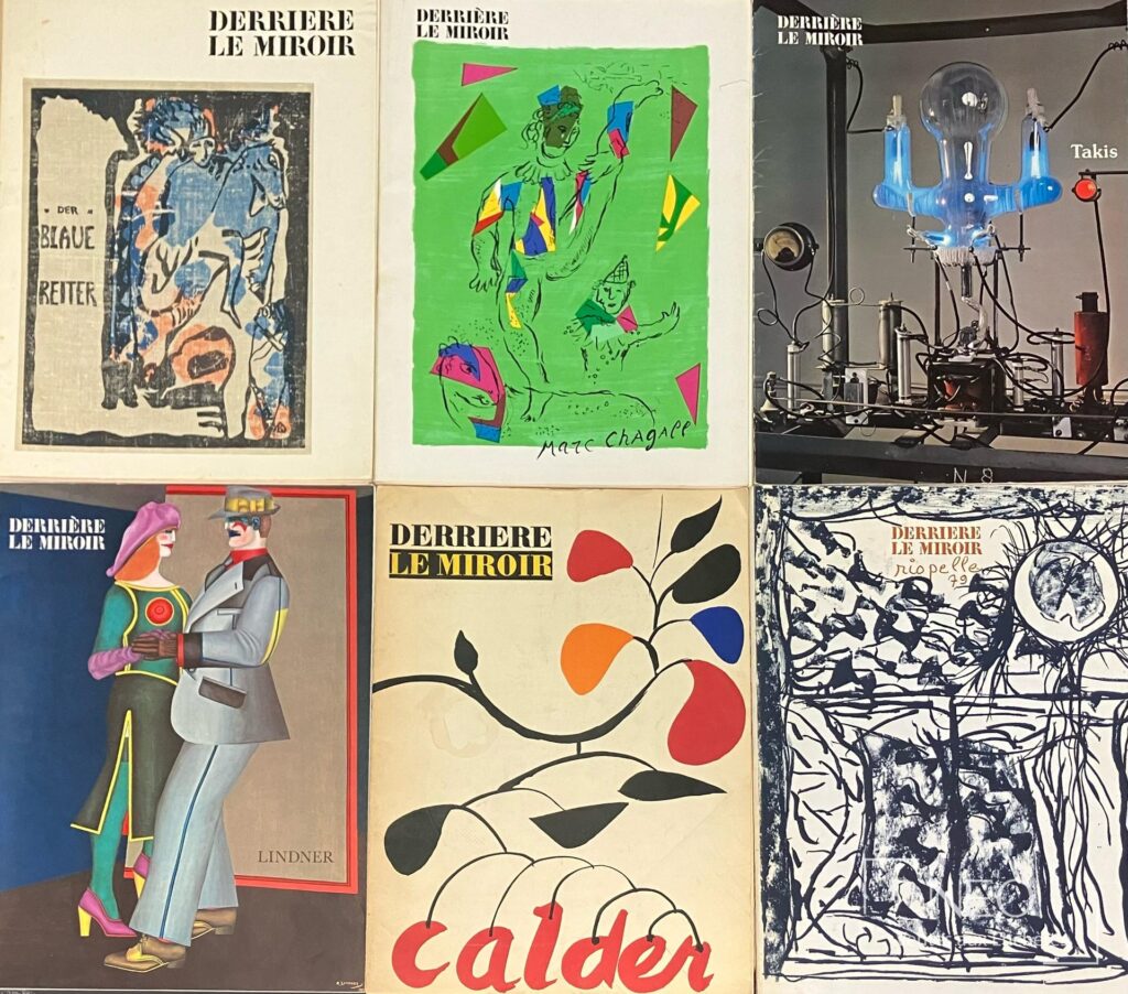 Ensemble de revues Derrière le miroir avec plusieurs couvertures illustrées