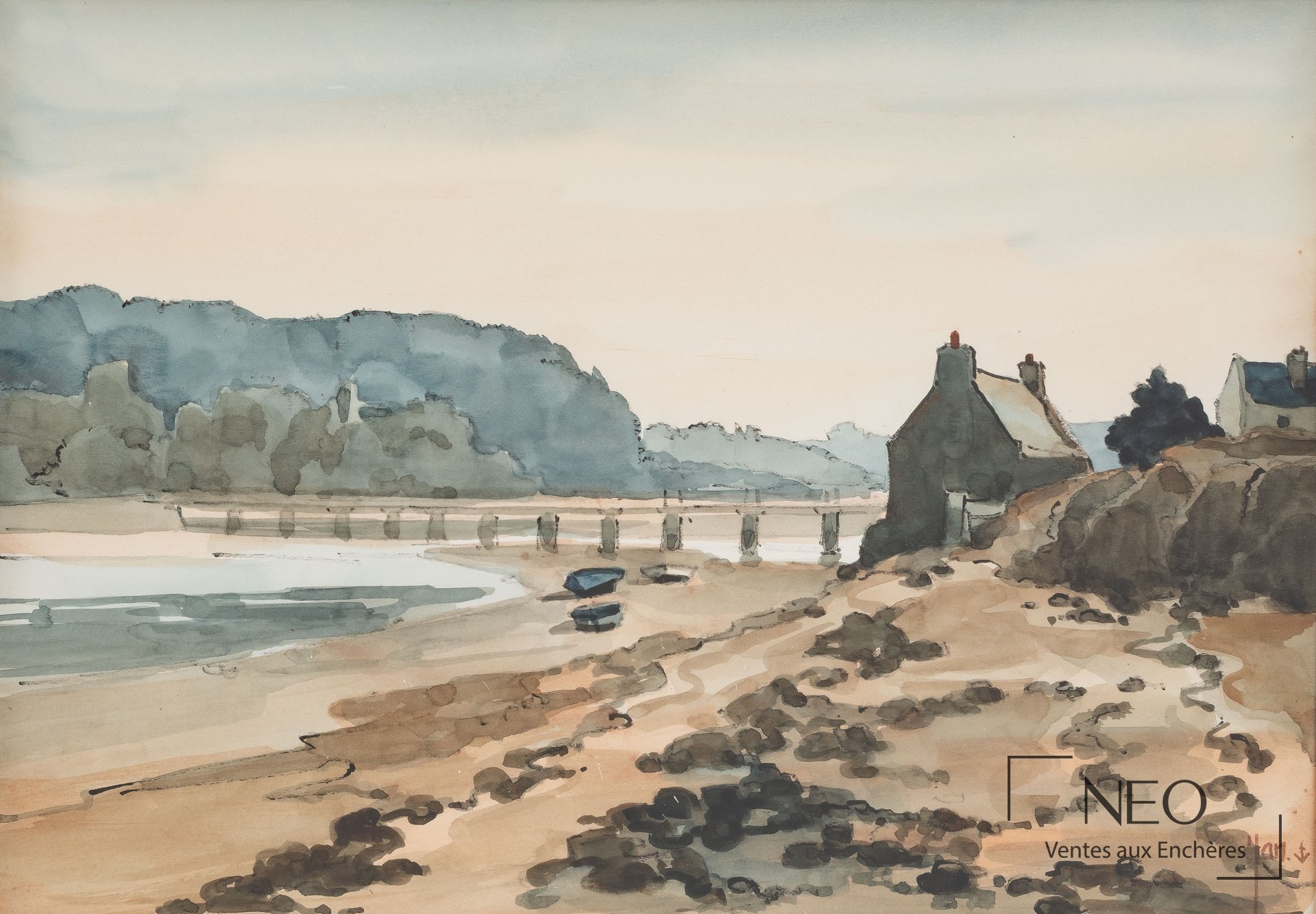Vue d'ensemble de la maison en bord de rive de Robert Yan