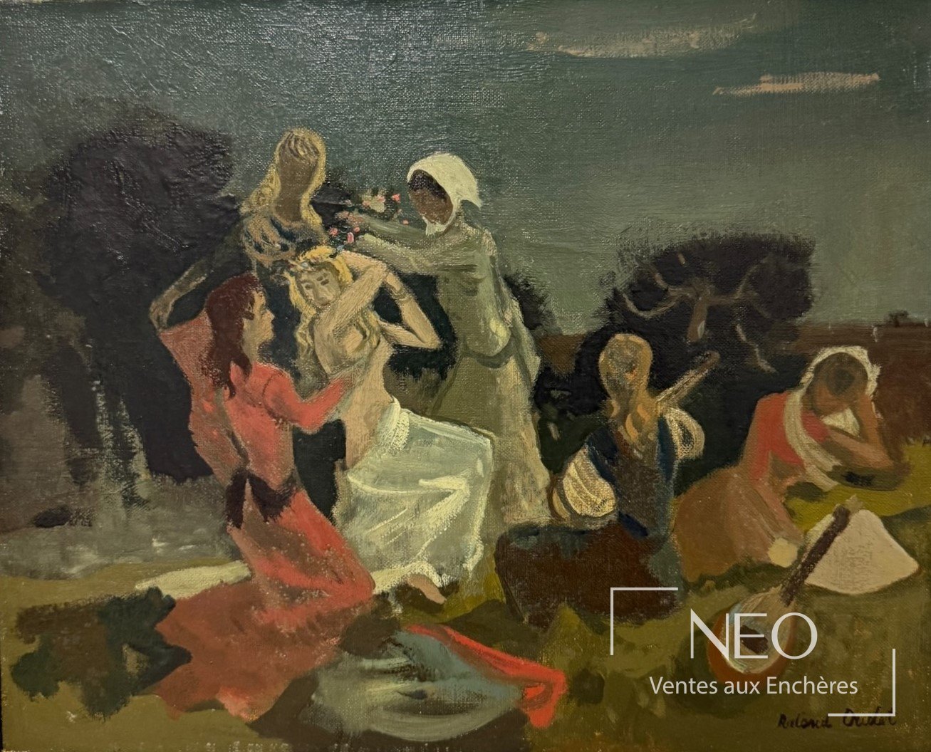 Scène animée de Roland Oudot