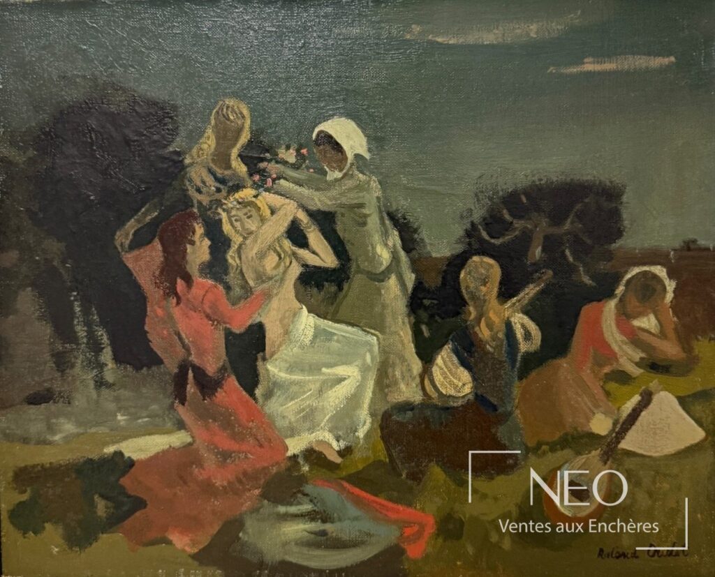 Scène animée de Roland Oudot
