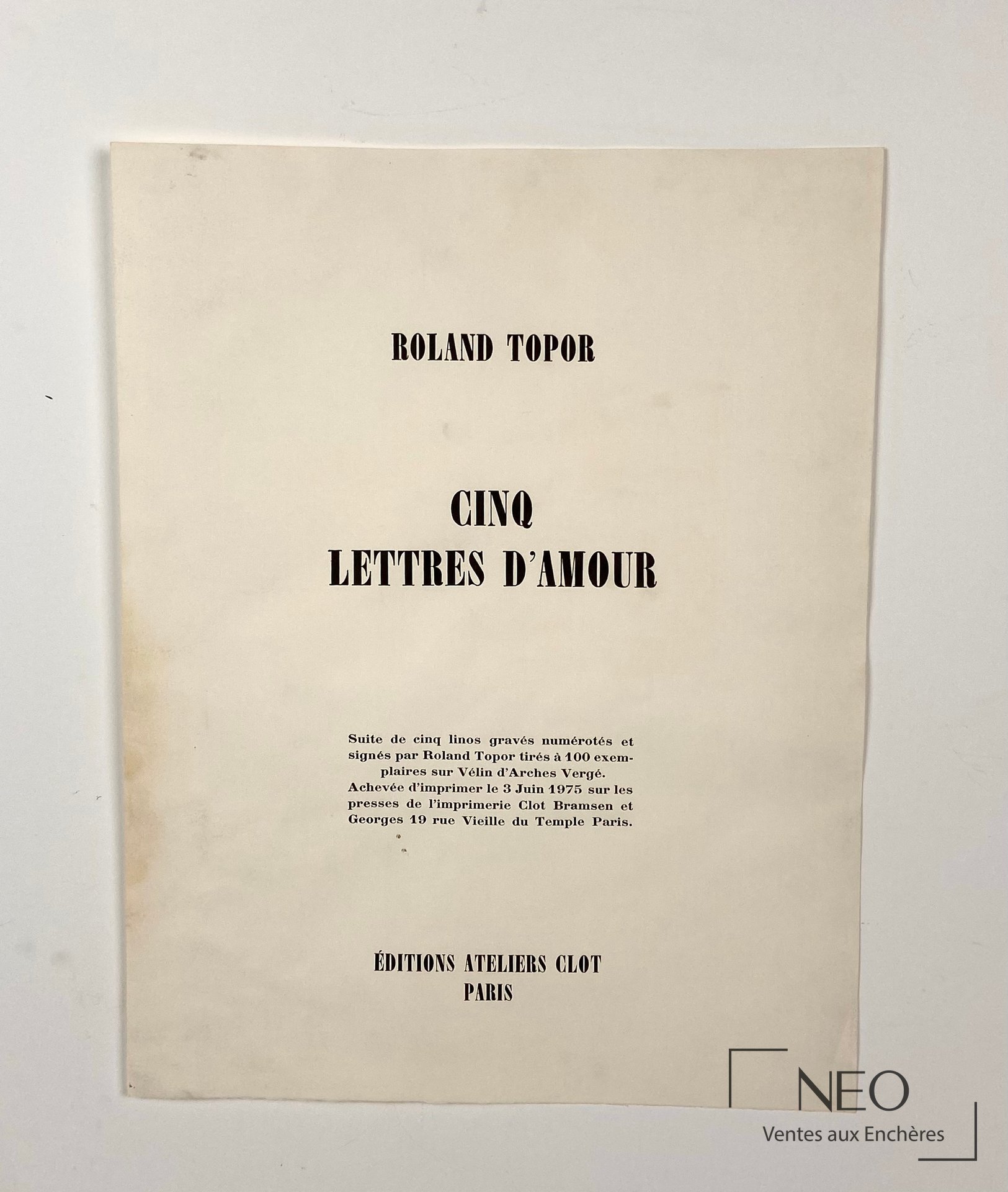 Couverture de la suite Roland Topor