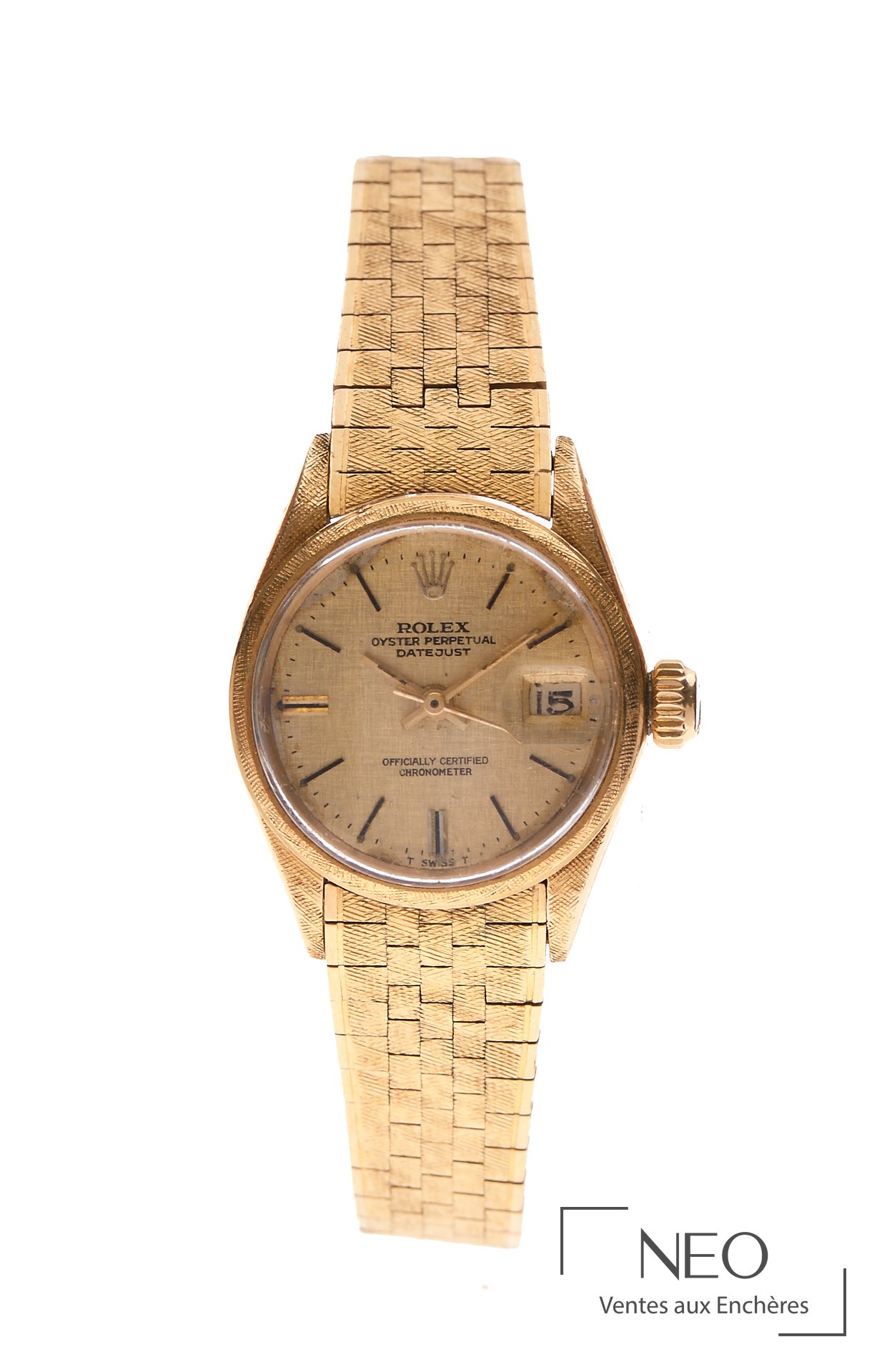 Rolex Datejust Lady Florentine Référence 6517-6520, montre de dame en or jaune