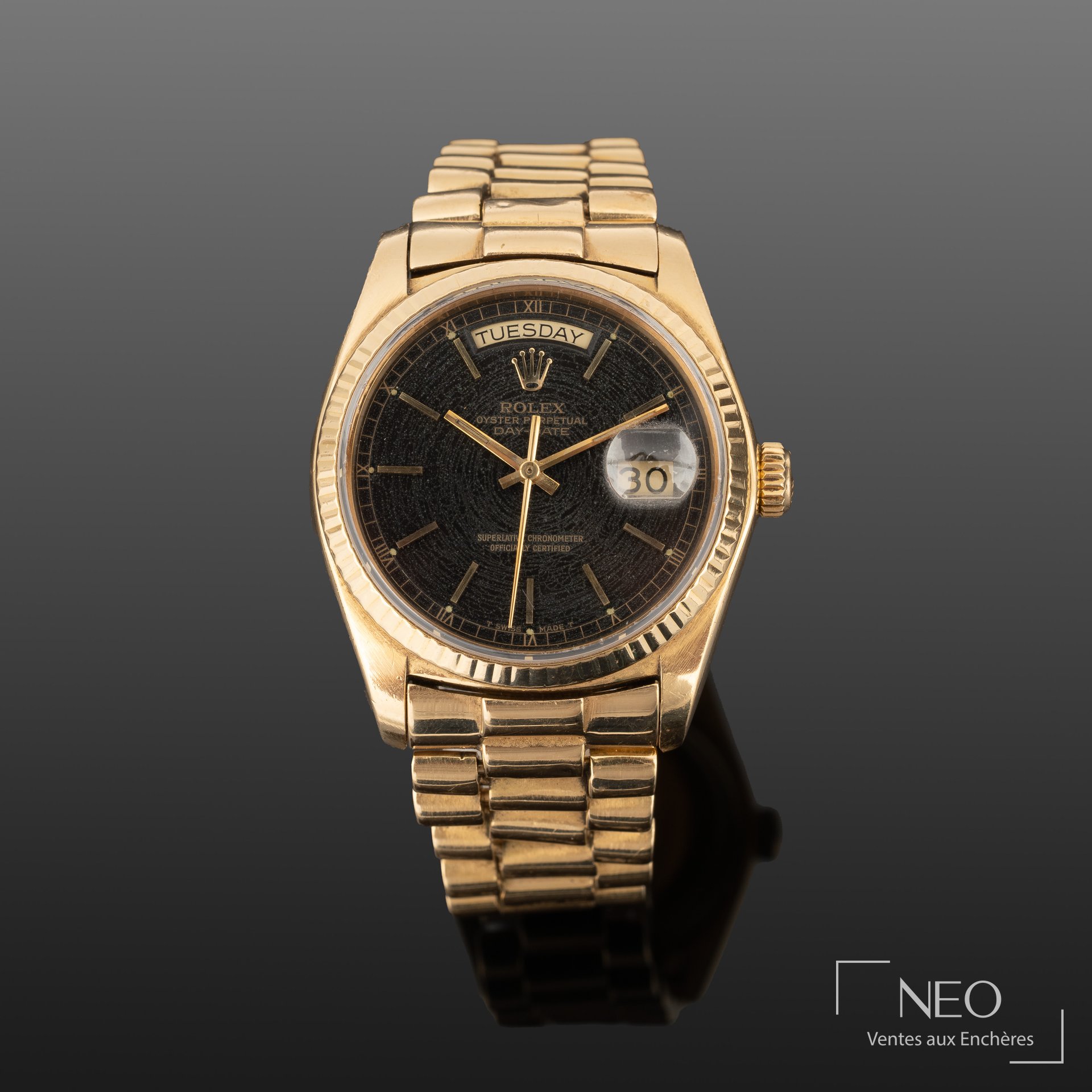 Montre Rolex Day-Date en or jaune